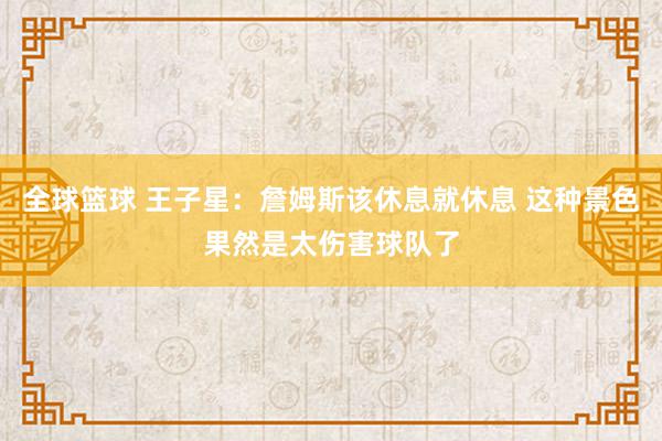 全球篮球 王子星：詹姆斯该休息就休息 这种景色果然是太伤害球队了